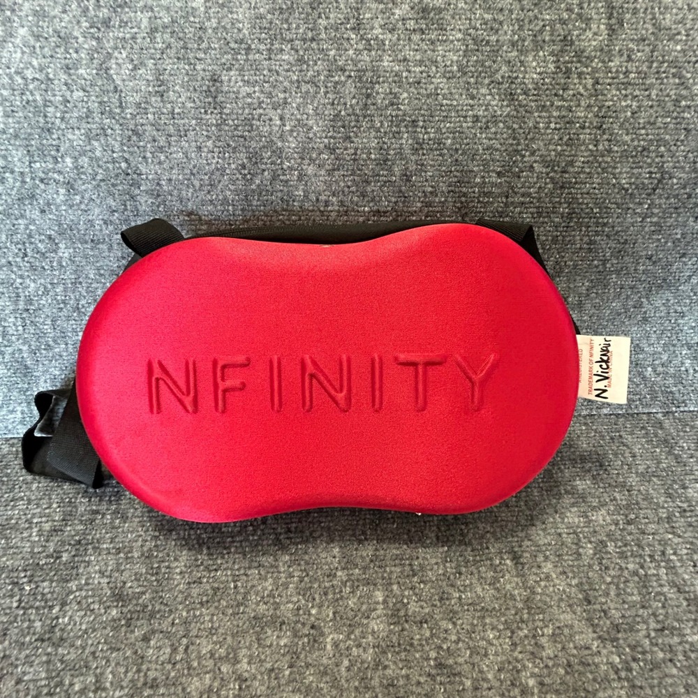Nfinity Evolution Y1 Red Hard Shell Cheer Shoe Case Travel Carrier Zip Bag